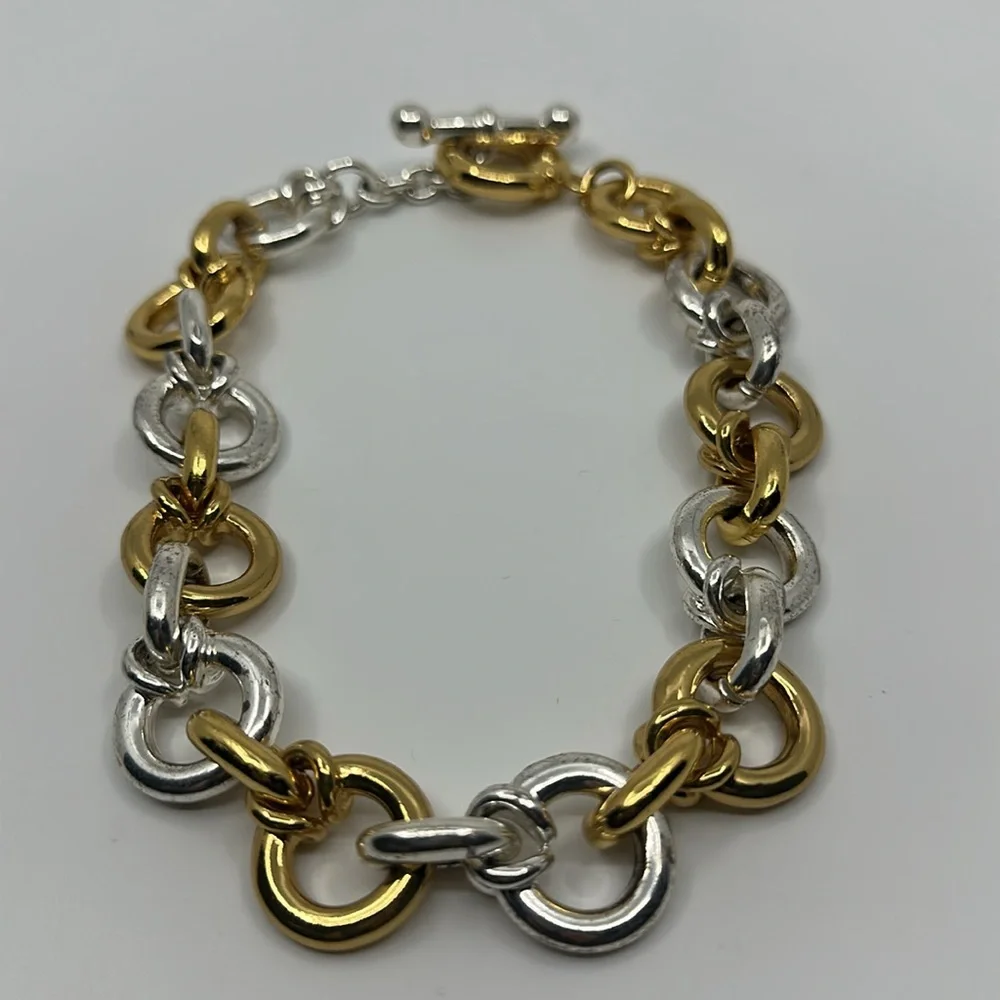 Chucky Gold and Silver Chain Necklace - Picture 2 of 10